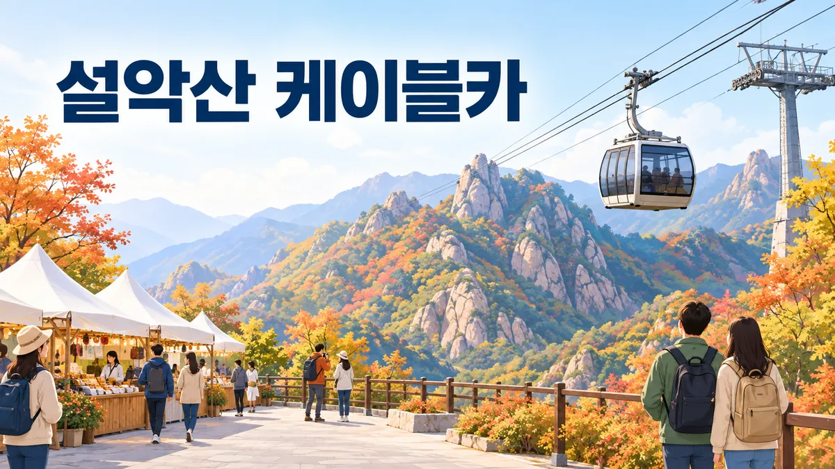 설악산 케이블카 — 단풍철엔 경로 할인이 빠지고 예약은 아예 없습니다
