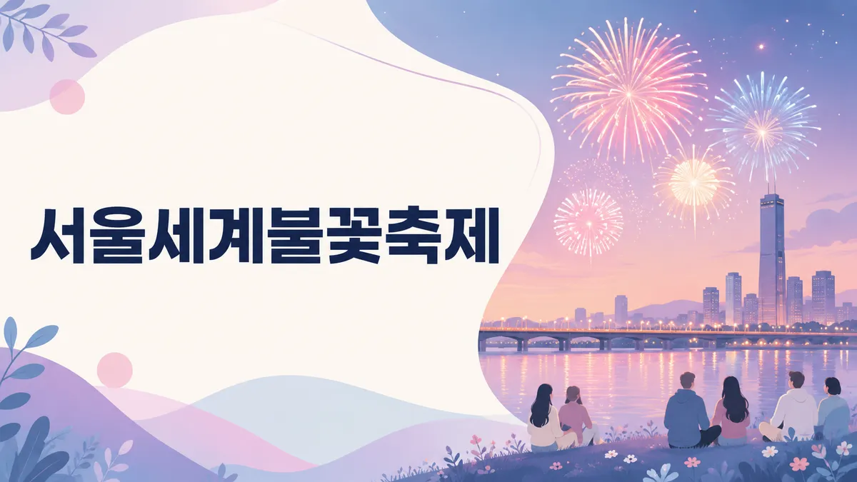 서울세계불꽃축제 — 쇼가 끝나도 다리는 새벽 3시까지 막힙니다