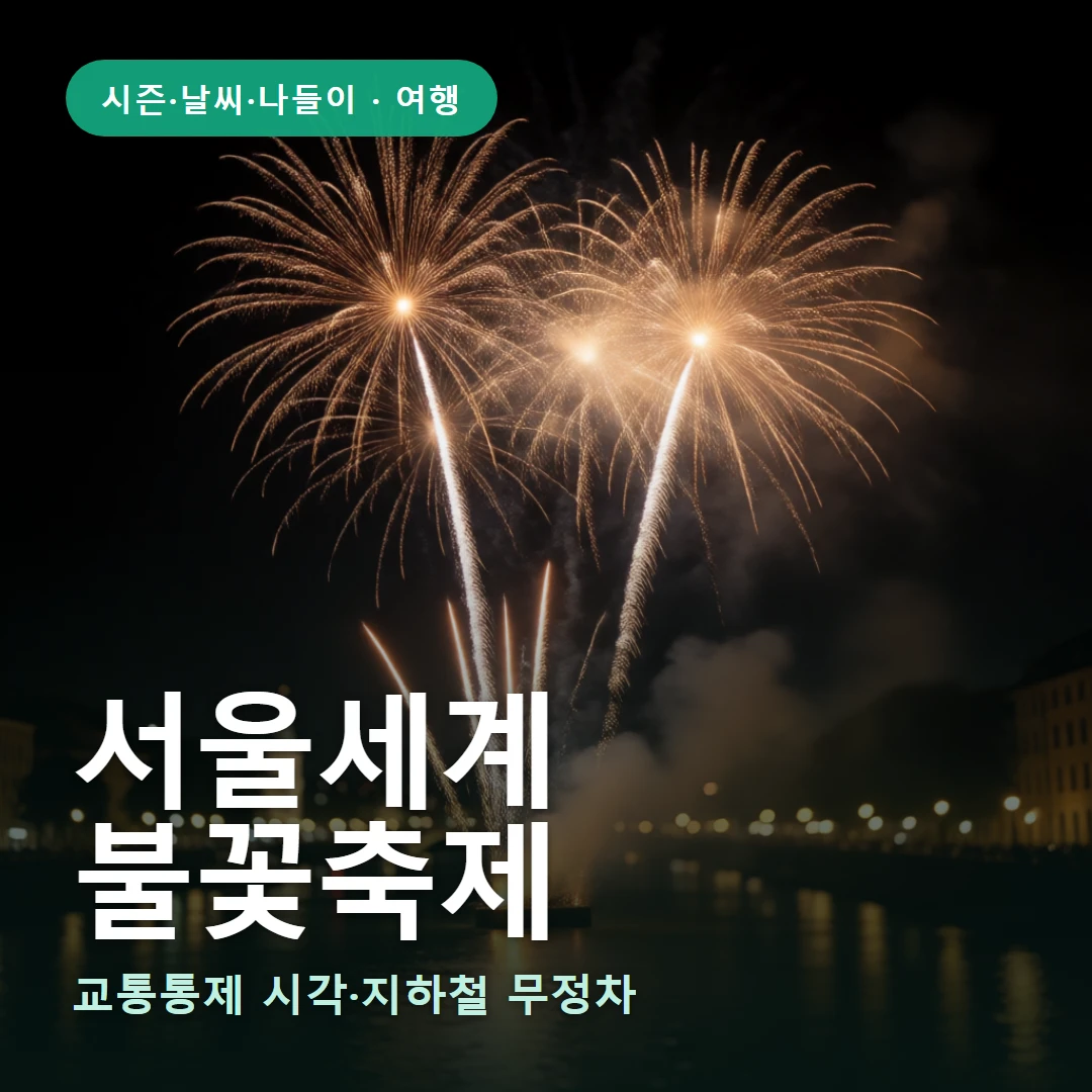 서울세계 요약 표지 — 교통통제 시각·지하철 무정차