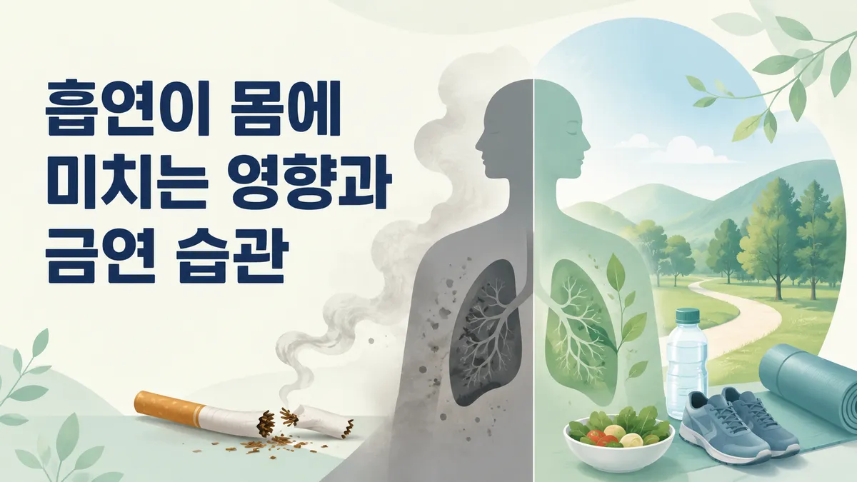 흡연이 몸에 미치는 영향과 금연 습관