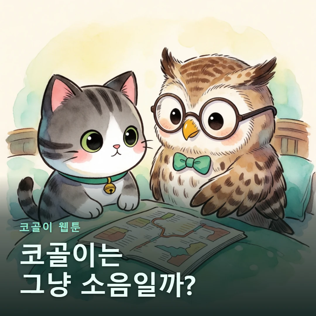 코골이 웹툰 표지 — 코골이는 그냥 소음일까?