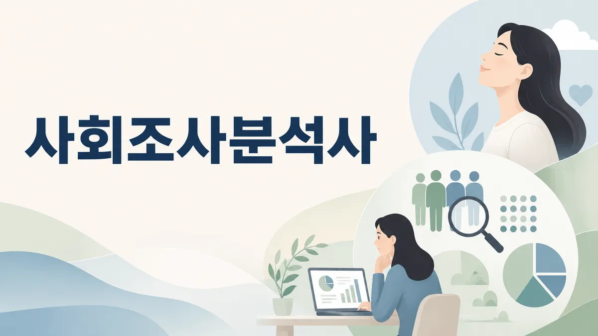 사회조사분석사 2급 — 실기는 PC로 봅니다