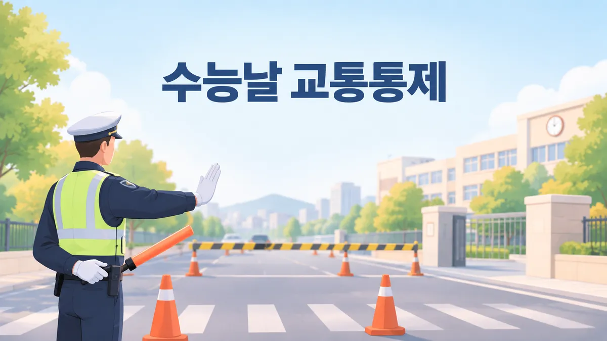 수능날 교통통제 — 출근·증시가 한 시간 밀립니다