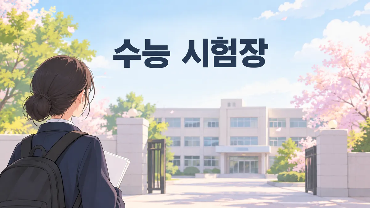 수능 시험장 — 수험표는 전날에야 받습니다