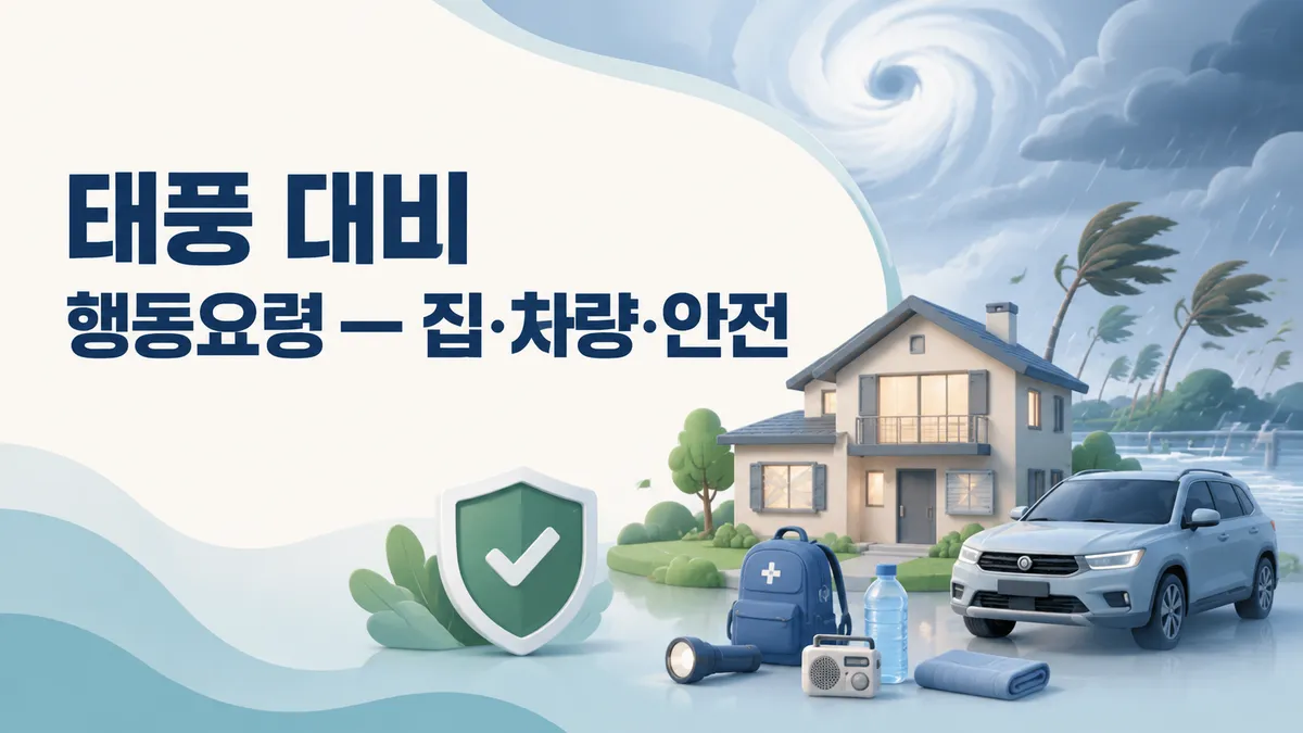 태풍 대비 — 2026년부터 강도가 숫자입니다