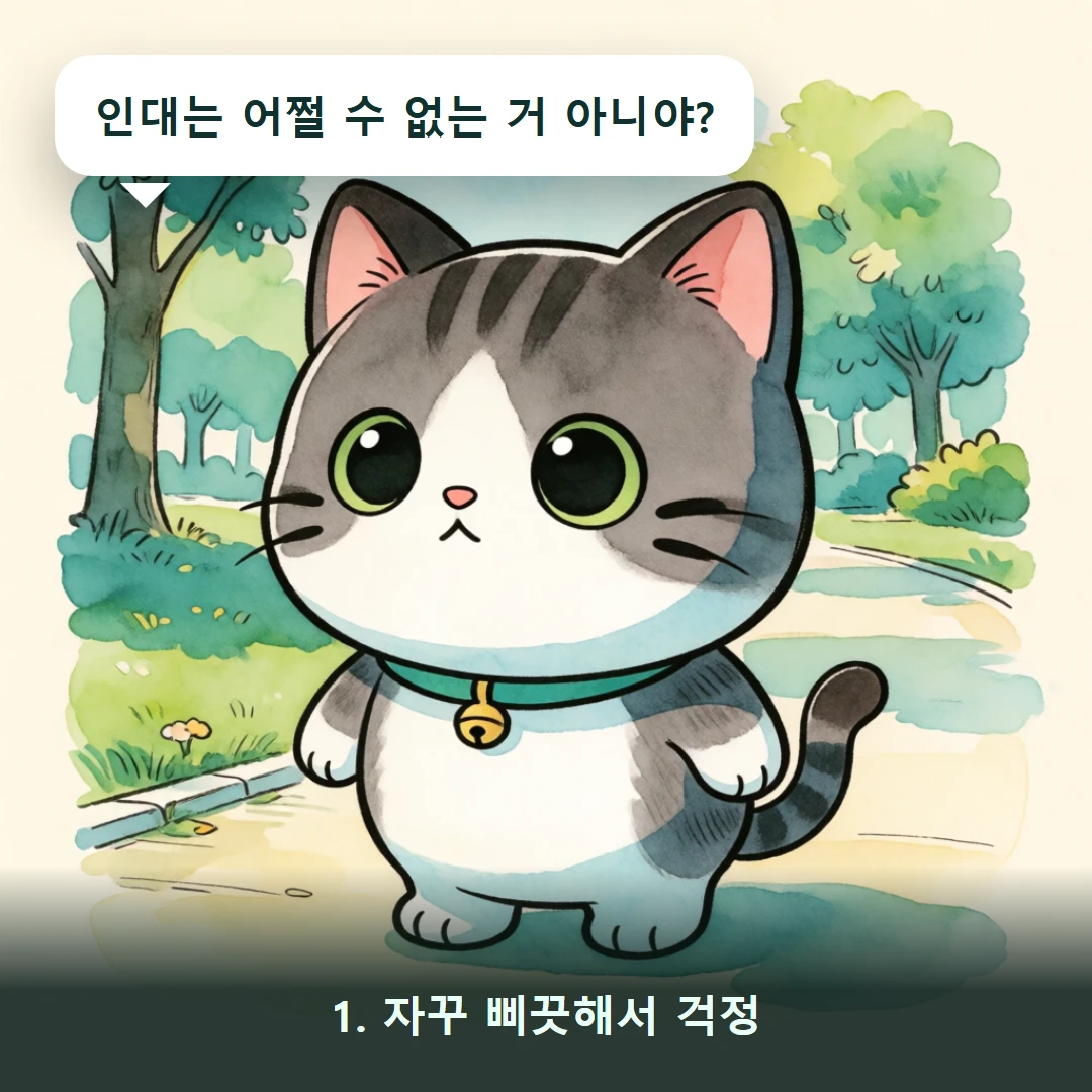 웹툰 1컷 — 1. 자꾸 삐끗해서 걱정 (인대는 어쩔 수 없는 거 아니야?)