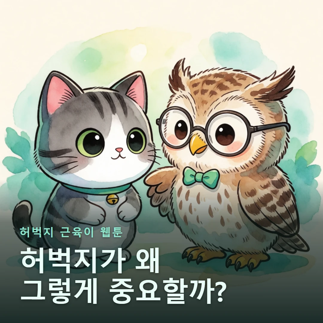 허벅지 근육이 웹툰 표지 — 허벅지가 왜 그렇게 중요할까?