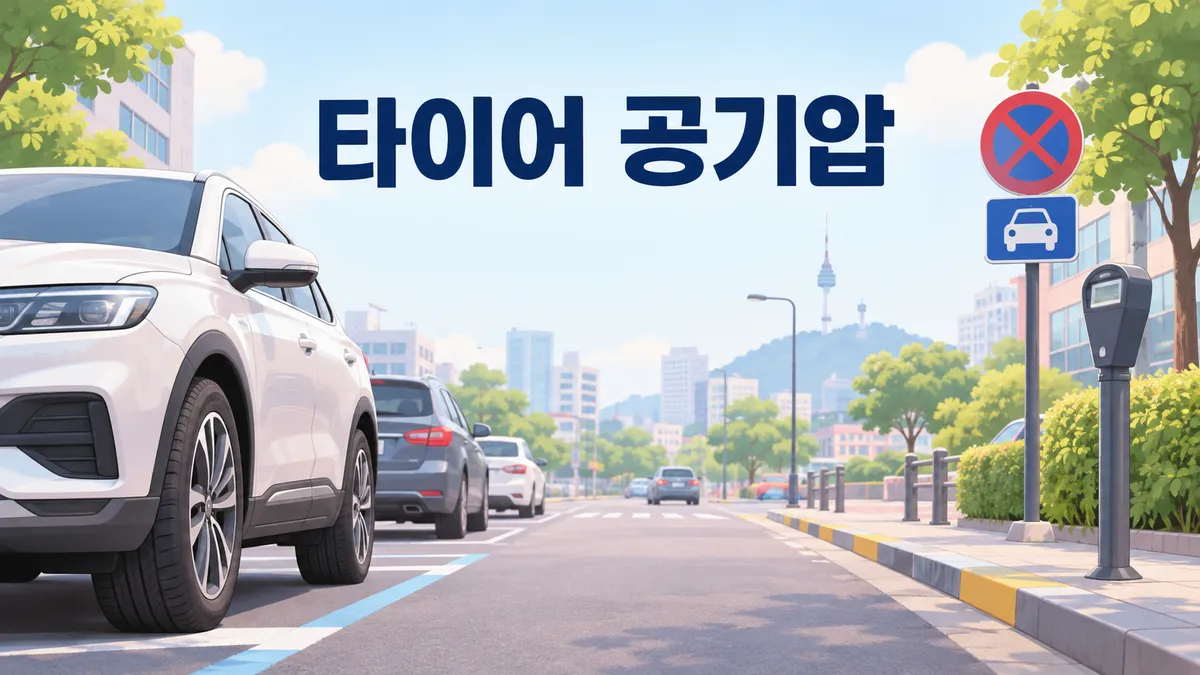 타이어 공기압 — 기온 10도 떨어지면 경고등이 켜집니다